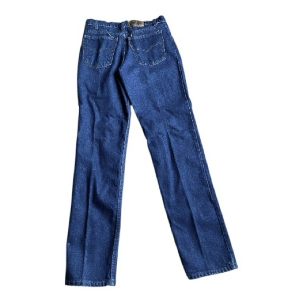 RARE Vintage Levi’s Orange Tab 506 Student Mid Rise Straight Leg Dark Wash Jeans - Picture 2 of 6